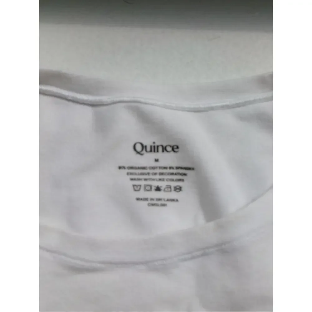 Quince White Short-Sleeve Crew Bodysuit - Picture 5 of 5